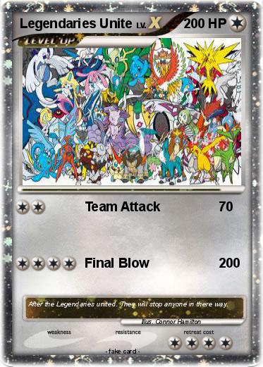 Pokémon Legendaries Unite 1 1 - Team Attack - My Pokemon Card