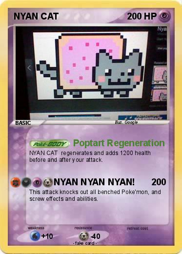 pop tart cat pokemon card