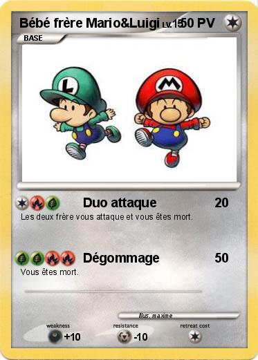 Pokemon Bébé frère Mario&Luigi