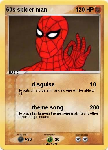 Pokémon 60s spider man - disguise - My Pokemon Card
