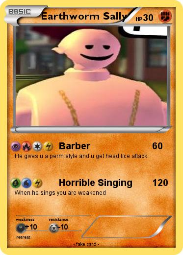 Pokémon Earthworm Sally 11 11 - Barber - My Pokemon Card