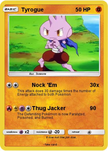 Pokémon Tyrogue 26 26 - Nock 'Em - My Pokemon Card