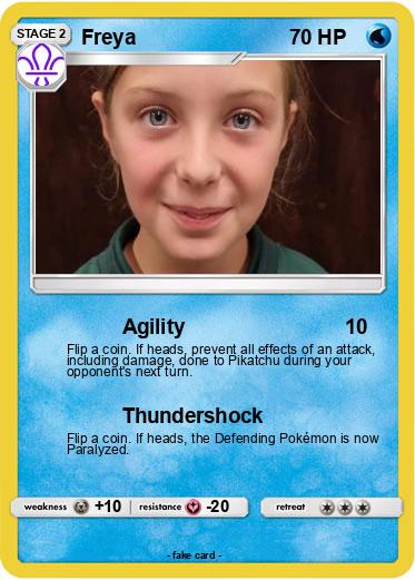 Pokémon Freya 41 41 Agility My Pokemon Card
