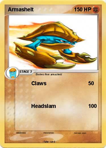 Pokémon Armashelt 2 2 - Claws - My Pokemon Card