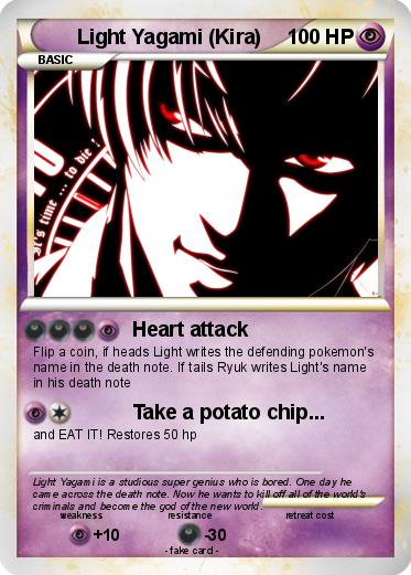 Pokémon Light Yagami Kira 5 5 - Heart attack - My Pokemon Card