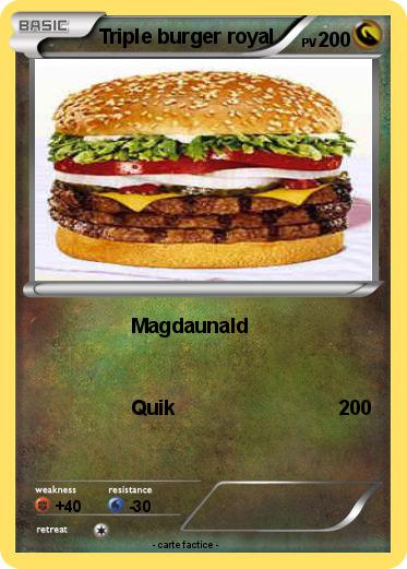 Pokemon Triple burger royal