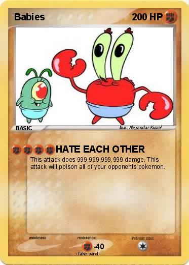 PokÃ©mon Babies 5 5 - HATE EACH OTHER - My Pokemon Card