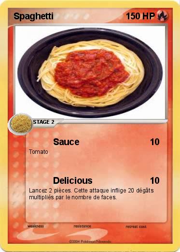 Pokémon Spaghetti 9 9 - Sauce - My Pokemon Card
