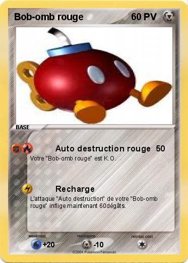 Pokemon Bob-omb rouge