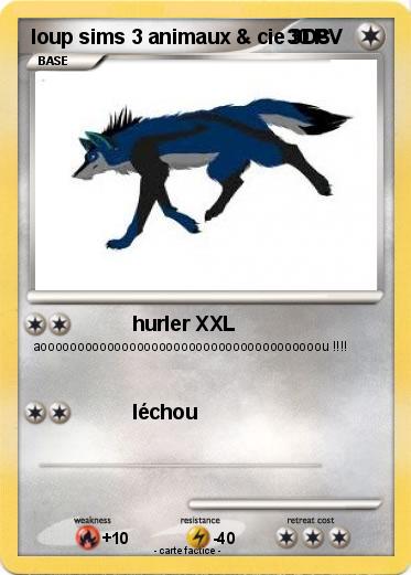 Pokemon loup sims 3 animaux & cie 3DS