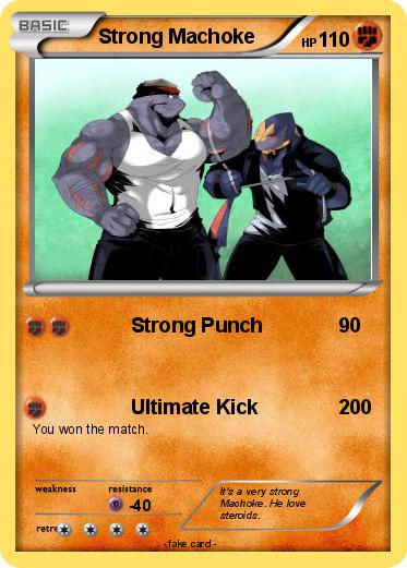 Pokémon Strong Machoke - Strong Punch - My Pokemon Card