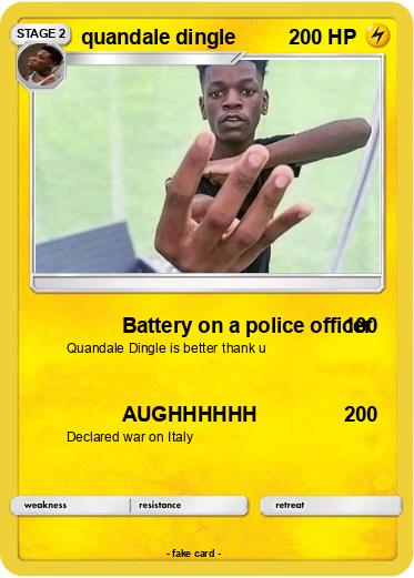 Pokémon Quandale Dingle 25 25 Battery On A Police Officer My