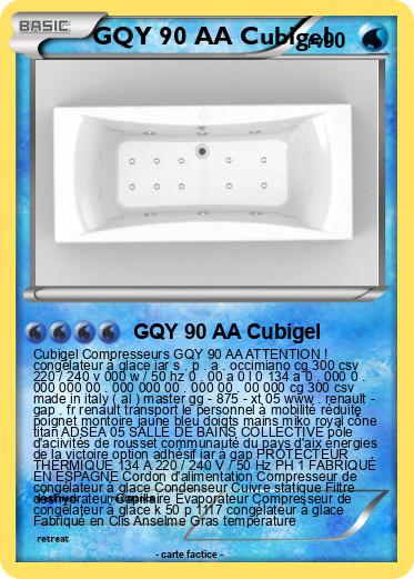 Pokemon GQY 90 AA Cubigel