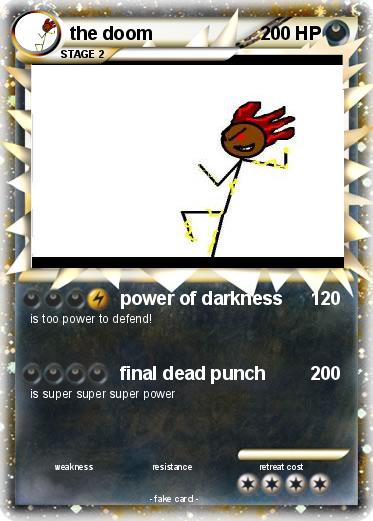 Pokémon The Doom 6 6 Power Of Darkness My Pokemon Card