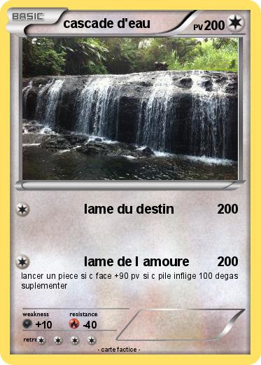 Pokemon cascade d'eau