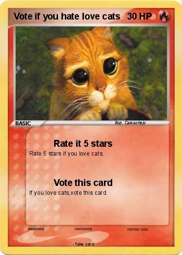 Pokemon Vote if you hate love cats