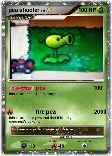Pokémon Pea Shooter 75 75 Pea My Pokemon Card