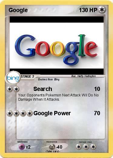 google pokemon card