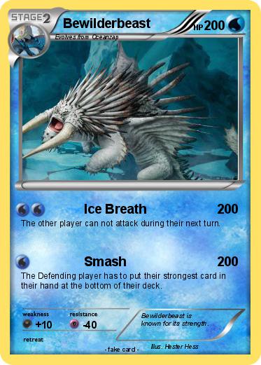 Pokémon Bewilderbeast - Ice Breath - My Pokemon Card