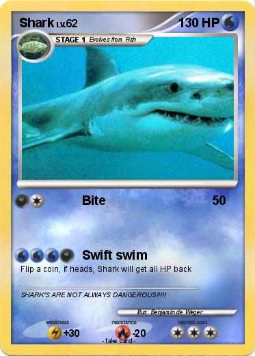 Pokémon Shark 258 258 - Bite - My Pokemon Card