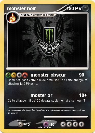 Pokemon monster noir
