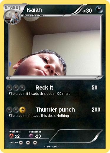 Pokémon Isaiah 133 133 Reck It My Pokemon Card
