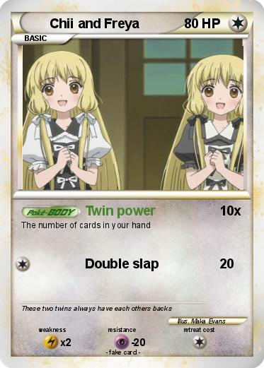 Pokémon Chii And Freya Twin Power My Pokemon Card