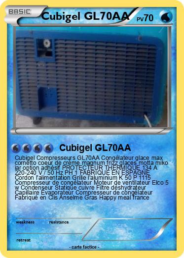 Pokémon Cubigel GL70AA 10 10 - Cubigel GL70AA - Ma carte Pokémon