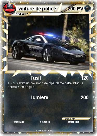 Pokemon voiture de police