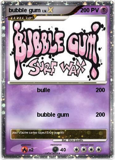 Pokemon bubble gum