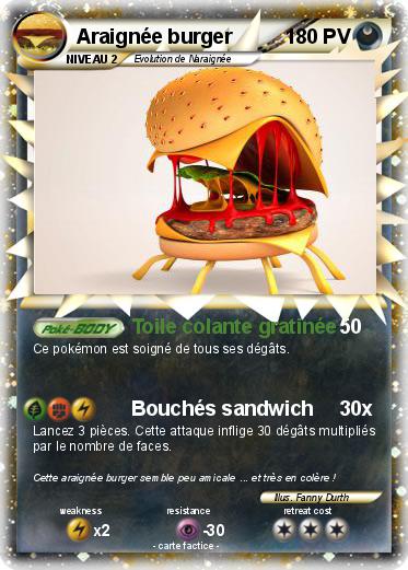 Pokemon Araignée burger