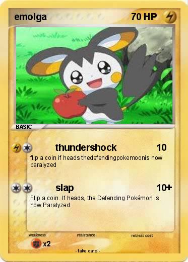 Pokémon Emolga 178 178 Thundershock My Pokemon Card