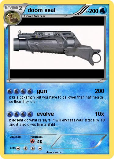Pokémon Doom Seal Gun My Pokemon Card