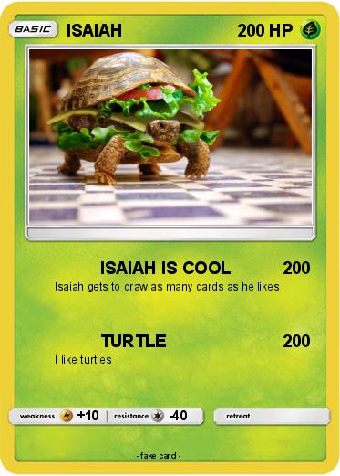 Pokémon Isaiah 170 170 Isaiah Is Cool My Pokemon Card