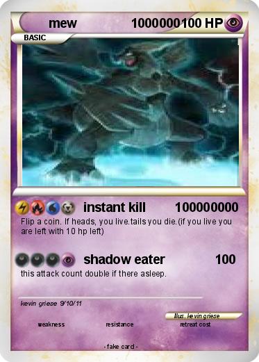 Pokémon mew 1000000 1000000 - instant kill 100000000 - My Pokemon Card