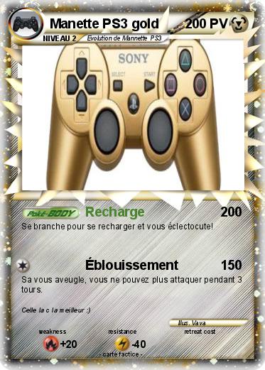 Pokemon Manette PS3 gold