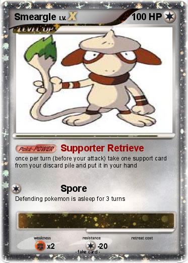 Pokémon Smeargle 38 38 - Supporter Retrieve - My Pokemon Card