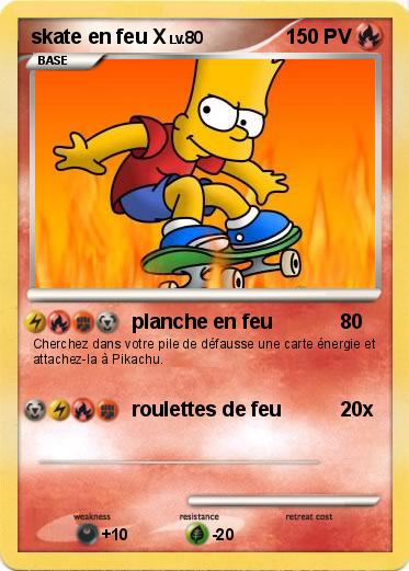 Pokemon skate en feu X