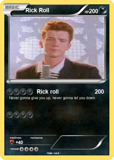 Pokémon Rick Roll 115 115 - Rick roll - My Pokemon Card