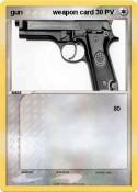 gun weapon card