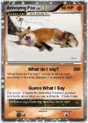 Annoying Fox