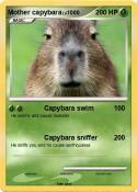 Mother capybara