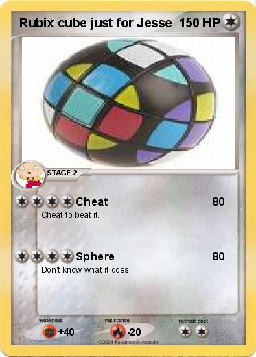 Pokemon Rubix cube just for Jesse 