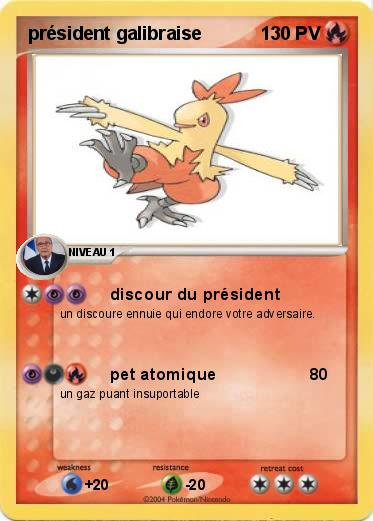 Pokemon président galibraise