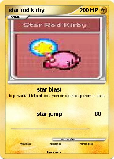 Pokémon star rod kirby 8 8 - star blast - My Pokemon Card
