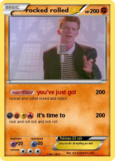 Pokémon rocked rolled - you've just got - My Pokemon Card